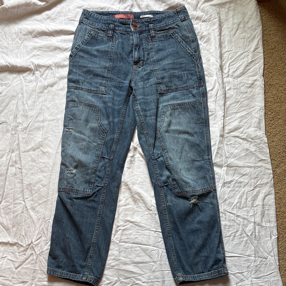 Pilcro Blue Straight Leg Women's Jeans